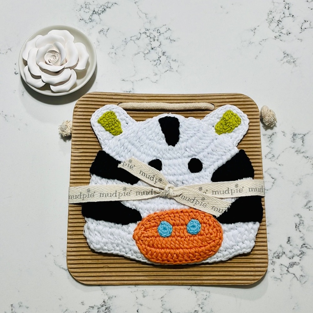 Mud Pie Infant’s Safari Crochet Zebra Hat - Picture 2 of 9